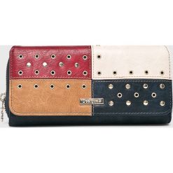 Desigual - Portfel. Niebieskie portfele damskie Desigual, bez wzorów, ze skóry ekologicznej. Za 249,90 zł.