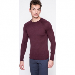 Wrangler - Sweter. Szare swetry klasyczne męskie Wrangler, l, z bawełny, z okrągłym kołnierzem. W wyprzedaży za 129,90 zł.