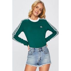 Adidas Originals - Bluzka. Zielone koszule damskie adidas Originals, na co dzień, bez wzorów, z elastanu, casualowe, z okrągłym kołnierzem, bez rękawów. Za 169,90 zł.