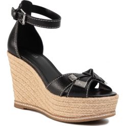 Espadryle MICHAEL MICHAEL KORS - Ripley Wedge 40S0RIMS1L Black. Czarne espadryle damskie MICHAEL Michael Kors, bez wzorów, ze skóry, bez obcasa, na obcasie. W wyprzedaży za 539,00 zł.