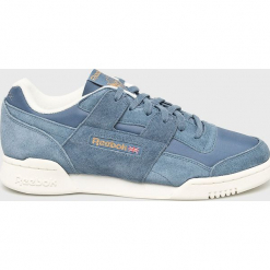 Reebok Classic - Buty. Niebieskie buty sportowe damskie Reebok Classic, bez wzorów, ze skóry, sportowe, reebok classic. W wyprzedaży za 349,90 zł.
