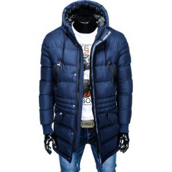 KURTKA MĘSKA ZIMOWA PARKA C386 - GRANATOWA. Czarne kurtki męskie zimowe marki TRIBAN, xl, z elastanu. Za 143,20 zł.