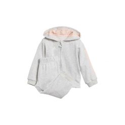 Spodnie dresowe dziewczęce: Zestawy dresowe adidas Dres z kapturem Linear