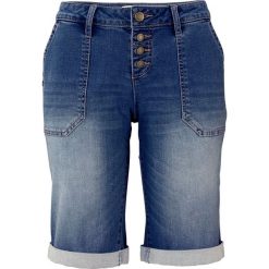 Bermudy dżinsowe bonprix niebieski. Niebieskie szorty damskie bonprix, z jeansu. Za 99,99 zł.