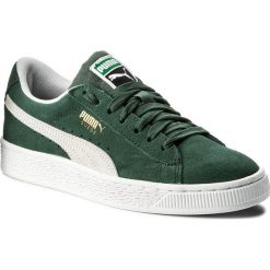 Sneakersy PUMA - Suede Classic Jr 365073 06 Pineneedle/Puma White. Zielone trampki chłopięce Puma, z materiału, na sznurówki. Za 269,00 zł.
