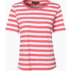 Franco Callegari - T-shirt damski, czerwony. Czerwone t-shirty damskie marki Franco Callegari, w paski, z dżerseju, klasyczne, z klasycznym kołnierzykiem. Za 69,95 zł.