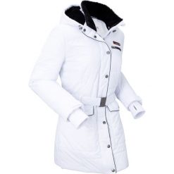 Kurtka pikowana outdoorowa bonprix biały. Białe kurtki damskie bonprix, s, w paski, bez kaptura. Za 269,99 zł.