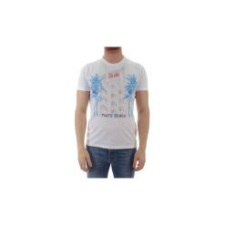 T-shirty z krótkim rękawem Mc2 Saint Barth SANTA MONICA. Białe t-shirty męskie Mc2 Saint Barth, xxl, bez wzorów, bez kołnierzyka, krótkie. Za 194,85 zł.