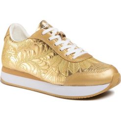Sneakersy DESIGUAL - Galaxy Lottie 20SSKP34 9125. Żółte półbuty damskie Desigual, ze skóry ekologicznej. Za 379,00 zł.