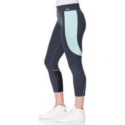 Legginsy: Legginsy funkcyjne „Chloe” w kolorze granatowo-turkusowym