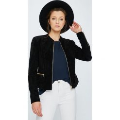 Vila - Kurtka skórzana Miss. Szare kurtki damskie Vila, m, ze skóry. Za 499,90 zł.