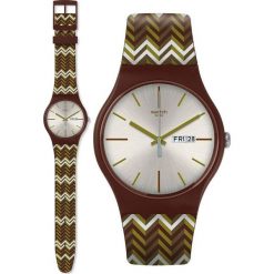 Zegarek SWATCH Zegarek damski Swatch SUOC705. Brązowe zegarki damskie marki Swatch. Za 316,42 zł.