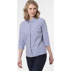 Marie Lund - Bluzka damska, niebieski. Niebieskie bluzki damskie Marie Lund, bez wzorów, klasyczne, z klasycznym kołnierzykiem, bez rękawów. Za 179,95 zł.