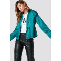 NA-KD Kurtka z troczkiem - Green,Turquoise. Zielone kurtki damskie NA-KD. Za 181,95 zł.