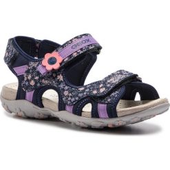 Sandały GEOX - A S.Roxanne C J92D9C 015CE C4002 D Navy. Niebieskie sandały dziewczęce Geox, ze skóry, bez zapięcia. Za 279,00 zł.