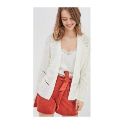 Sweter damski. Szare swetry damskie Promod, bez wzorów, z jeansu, z długim rękawem, długie, bez kaptura. Za 118,50 zł.