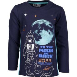 Blue Seven - Longsleeve dziecięcy 98-128 cm. Zielone t-shirty chłopięce Blue Seven, z nadrukiem, z bawełny, z długim rękawem. W wyprzedaży za 37,90 zł.