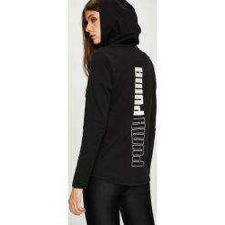 Puma - Bluza. Czarne bluzy damskie z kieszeniami marki Puma, s, z elastanu, z kapturem. W wyprzedaży za 199,90 zł.