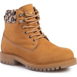 Trapery MEXX - Denise MXJM0001W Yellow 8000. Pomarańczowe trapery damskie Mexx, ze skóry, bez obcasa, bez zapięcia. W wyprzedaży za 299,00 zł.