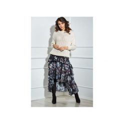 Sweter Isabelle. Różowe swetry damskie Ooh la la, na zimę, bez wzorów, z jeansu, biznesowe, bez rękawów, bez kaptura. Za 179,00 zł.