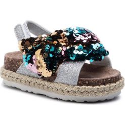 Espadryle COLORS OF CALIFORNIA - HC.4009 Silver. Szare sandały dziewczęce ze skóry, bez zapięcia. W wyprzedaży za 159,00 zł.