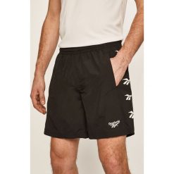 Reebok Classic - Szorty. Czarne spodenki sportowe męskie s, z nadrukiem, z poliesteru, sportowe. Za 159,90 zł.