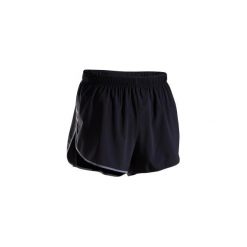 Spodenki do lekkoatletyki. Czarne spodenki sportowe męskie KIPRUN, xl, bez wzorów, z elastanu, do biegania. Za 59,99 zł.