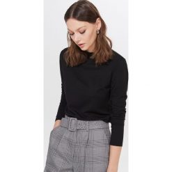 Bluzka z niską stójką - Czarny. Czarne bluzki damskie Mohito, s. Za 59,99 zł.