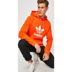 Adidas Originals - Bluza. Pomarańczowe bluzy męskie adidas Originals, xl, z nadrukiem, z elastanu, z kapturem, bez rękawów, z kapturem. W wyprzedaży za 219,90 zł.