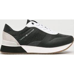 Tommy Hilfiger - Buty. Różowe buty sportowe damskie TOMMY HILFIGER, bez wzorów, ze skóry, sportowe. Za 429,90 zł.
