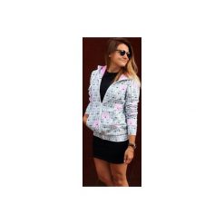Bluzy damskie: BLUZA BUTTON HOODIE WOLF UNISEX