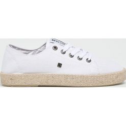 Big Star - Espadryle. Białe espadryle damskie BIG STAR, bez wzorów, z gumy, bez obcasa, na obcasie. W wyprzedaży za 59,90 zł.