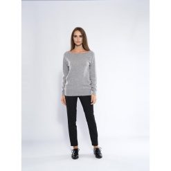 Kaszmirowy sweter w kolorze szarym. Szare bez kategorii Perfect Cashmere, s, z kaszmiru, z dekoltem na plecach. W wyprzedaży za 279,95 zł.