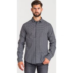 KOSZULA Emporio Armani. Czarne koszule męskie Emporio Armani, s, bez wzorów, z włoskim kołnierzykiem, bez rękawów. Za 659,00 zł.