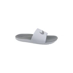 Klapki Nike Wmns Kawa Slide 834588-100. Szare klapki damskie Nike, bez wzorów, bez obcasa. Za 129,99 zł.
