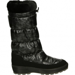 Kozaki - 4771 SAT NERO. Czarne buty zimowe damskie Venezia, z materiału. Za 389,00 zł.