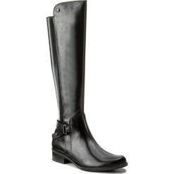 Oficerki CAPRICE - 9-25523-29 Black Nappa 022. Czarne kozaki damskie marki Caprice, ze skóry, na obcasie. W wyprzedaży za 359,00 zł.