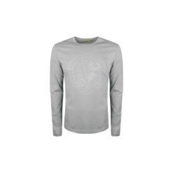 T-shirty z długim rękawem Versace Jeans B3GQA722 / Logo Studs Slim. Szare t-shirty męskie Versace Jeans, m, bez wzorów, z jeansu, bez kołnierzyka, długie. Za 289,00 zł.