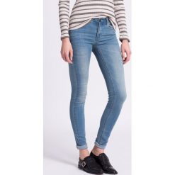 Vila - Jeansy. Niebieskie jeansy damskie Vila, s, bez wzorów, z elastanu. Za 169,90 zł.