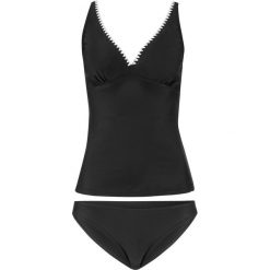 Tankini (2 części) bonprix czarno-biały. Czarne stroje kąpielowe damskie bonprix, bez wzorów. Za 99,99 zł.