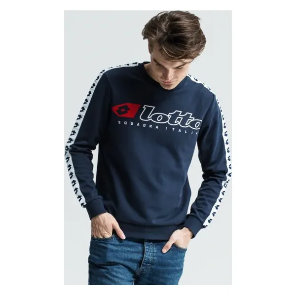 Lotto Bluza Athletica Due Rn Pl , granatowy, rozmiar XXL. Niebieskie bluzy męskie Lotto, xxl, bez wzorów, z bawełny, eleganckie, bez kołnierzyka, bez rękawów, bez kaptura. W wyprzedaży za 129,99 zł.