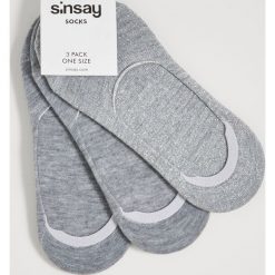 Balerinki - Jasny szary. Szare baleriny damskie Sinsay, bez wzorów, bez obcasa. W wyprzedaży za 4,99 zł.