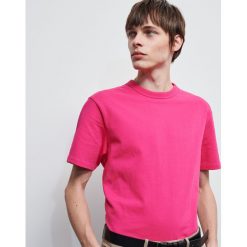 Gładki T-shirt - Różowy. Różowe t-shirty damskie Reserved, s, bez wzorów, bez kołnierzyka. Za 59,99 zł.