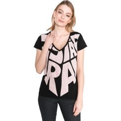 G-Star RAW Graphic 50 Koszulka Czarny Beżowy. Brązowe koszulki damskie G-Star RAW, m, z nadrukiem, z bawełny, retro, bez kołnierzyka, z krótkim rękawem. Za 171,95 zł.