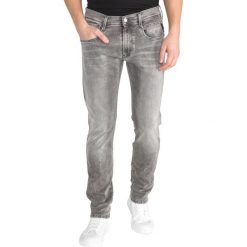 Replay Anbass Dżinsy Szary. Szare jeansy męskie Replay, bez wzorów. Za 826,95 zł.