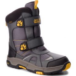 Śniegowce JACK WOLFSKIN - Boys Polar Bear Texapore 4012003 S Burly Yellow XT. Szare śniegowce chłopięce marki Jack Wolfskin, bez zapięcia. W wyprzedaży za 259,00 zł.