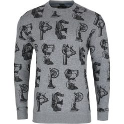 Bluza Andy Warhol by Pepe Jeans. Szare bluzy męskie Pepe Jeans, m, z nadrukiem, z jeansu, bez kołnierzyka, bez rękawów, bez kaptura. Za 159,00 zł.