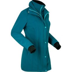 Krótka kurtka softshell 2 w 1 bonprix niebieskozielony morski. Niebieskie kurtki damskie bonprix, s, bez wzorów, z softshellu, krótkie. Za 239,99 zł.
