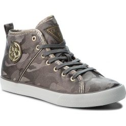 Sneakersy GUESS - FLJLE3 FAB12 BLUE. Żółte półbuty damskie Guess, na imprezę, z aplikacjami, ze skóry ekologicznej, bez obcasa, na płaskiej podeszwie, na sznurówki. W wyprzedaży za 279,00 zł.