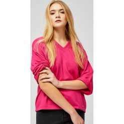 Bluza typu oversize. Różowe bluzy damskie Moodo, l, z bawełny. Za 34,99 zł.